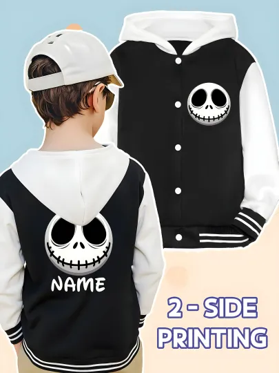 Disney's The Nightmare Before Christmas Skeleton Baseball Jacket
