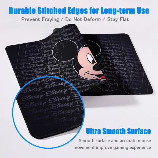 Large Mouse Pad Disney Mickey Mouse Cartoon Keyboard Mousepad Xxl Computer Gaming Rubber Non-slip Office Desk Mat PC Accessories