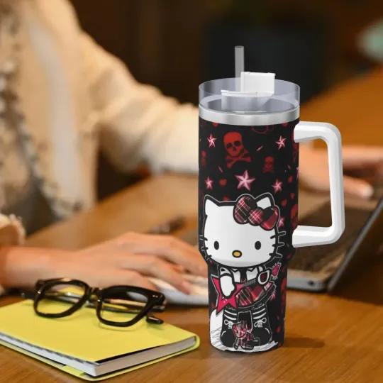 Hello Kitty  Tumblers 40 oz With Handle | Christmas Gift