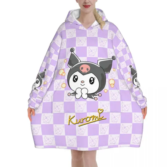 Melody And Kuromi Blanket Hoodie