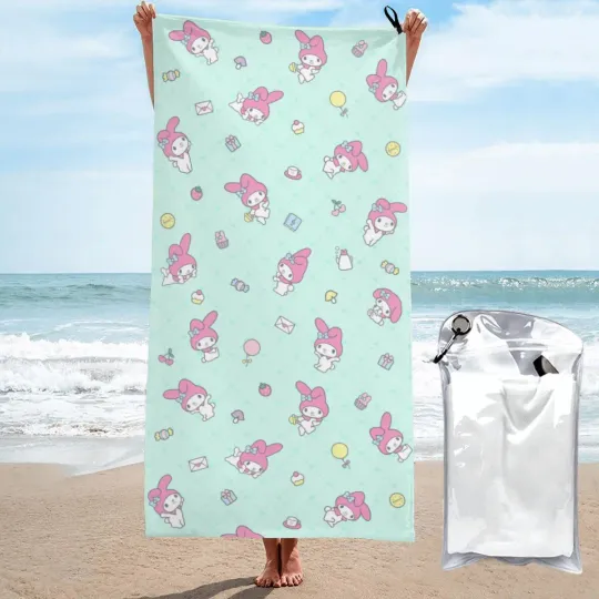 Sanrio Hello Kitty Merch Towel for Beach Pool Summer