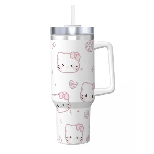 Hello Kitty Tumblers 40 oz With Handle | Christmas Gift