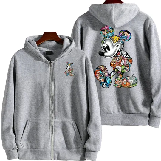 Graffiti Mickey Men Cartoon Hoodie