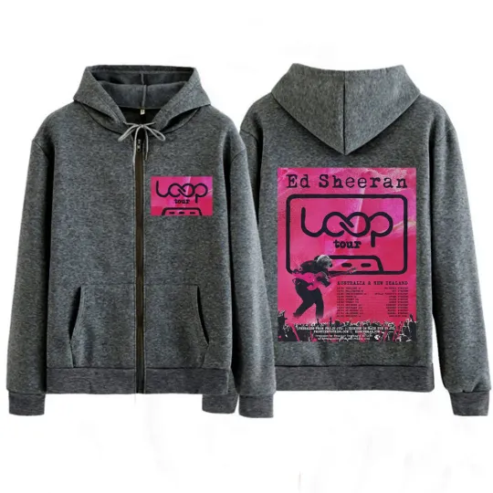 Discover Ed Shee Loop Tour Australia & New Zealand 2026 Zip Hoodie for Men Women Casual Tracksuit