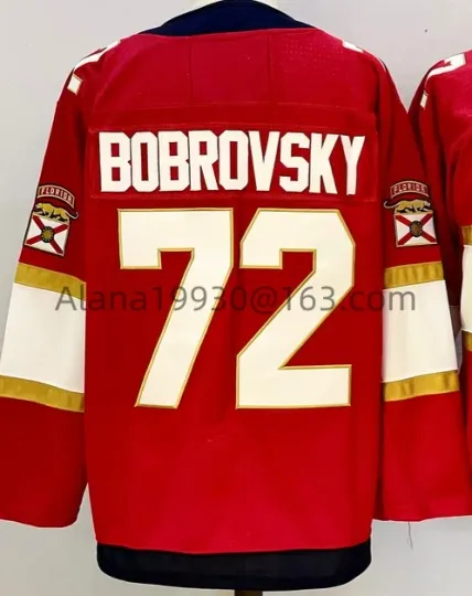 Custom Ice Hockey Stitched Jersey Name Number Barkov Bobrovsky Tkachuk Marchand Reinhart Bennett  Jersey For Men Women Youth