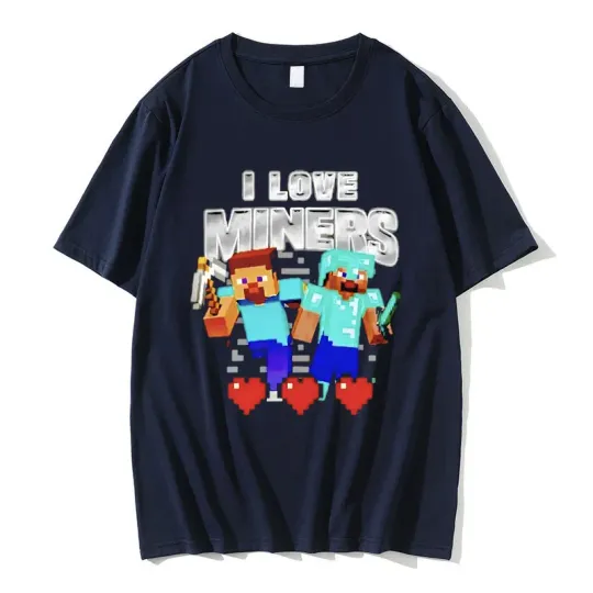 I Love Miners Print Tshirt
