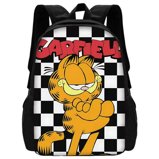 Child School Cartoon Garfield Backpackls