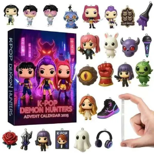 KPOP Christmas Blind Box Devil Hunter KDH Premium Advent Calendar 2025 Witch Hunting Team Acrylic Pendant Children's Toy Gift