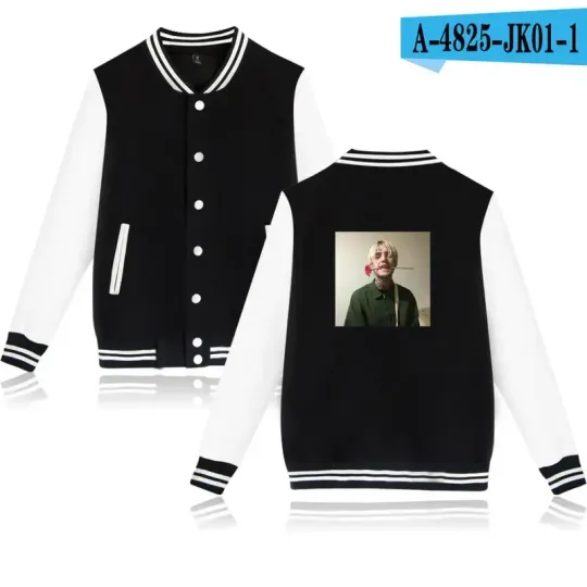 New European style jacket coat College Lil Peep jackets winter men/women casual fashion streetwear baseball Jersy