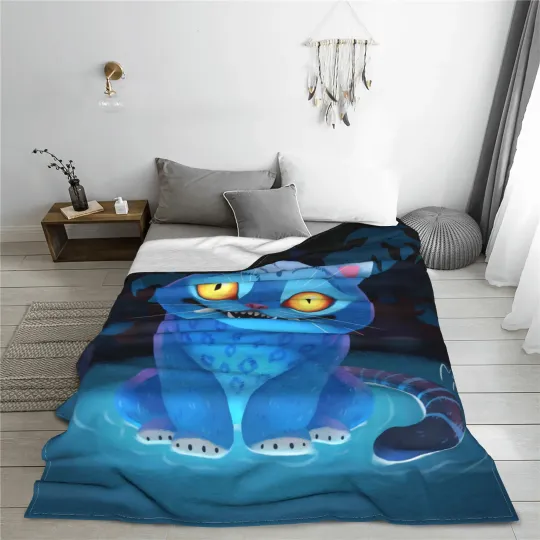 Derpy Tiger Warm Soft Blanket Kpop Demon Hunters Fleece Blanket