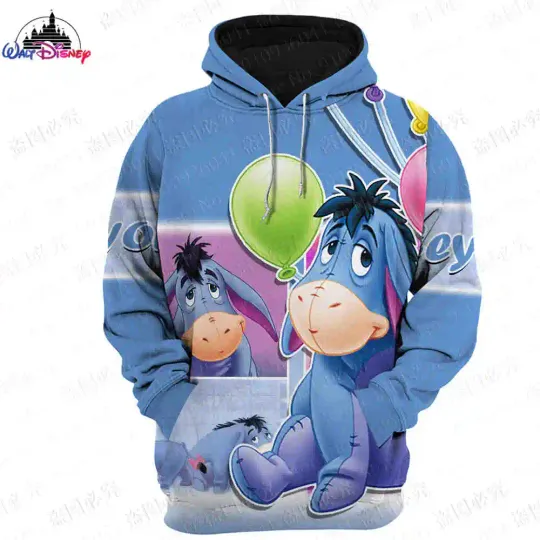 Winnie the Pooh Eeyore Disney  3D Hoodie