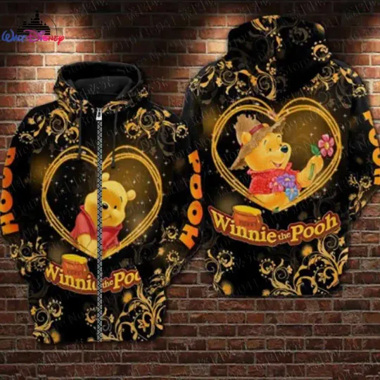 Disney Winnie the Pooh 3D Zip Hoodie