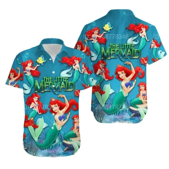 Discover 2024 Disney The Little Mermaid Hawaii Shirt Ariel Fashion