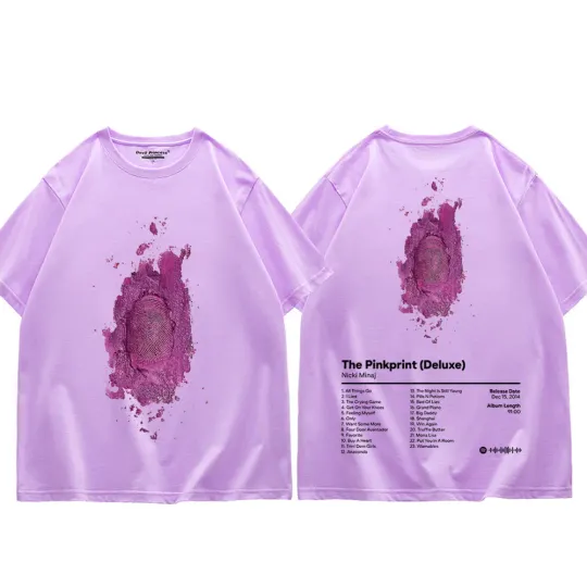 Singer Nicki Minaj Music Album Print T Shirt