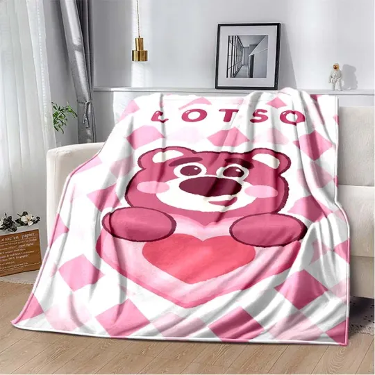 Warm Soft Disney Lotso Huggin Bear Custom Blanket