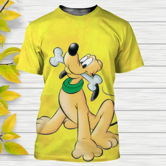 Pluto Dog Disney Shirt, Disney 3D Printed Shirt