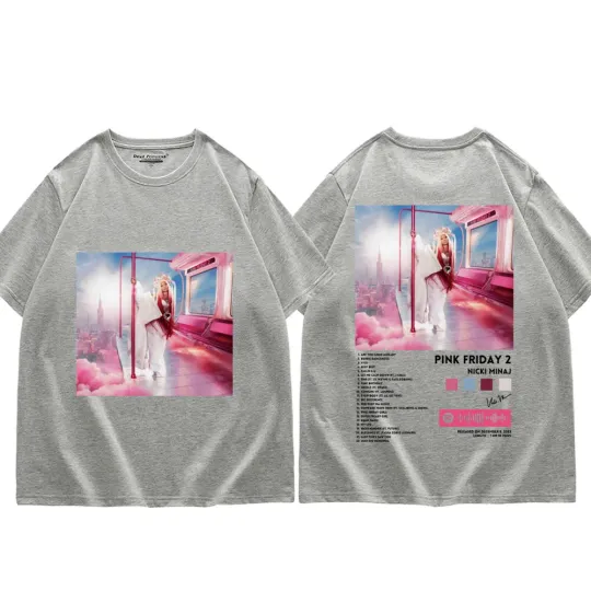 Singer Nicki Minaj Album Pink Friday 2 Graphic T Shirts