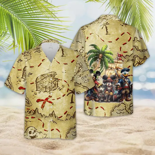 Disney Cruise Hawaiian Shirt, Mickey Cruise Hawaiian Shirt