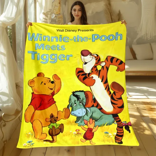 DisneyWinnie The Pooh Print Four Seasons Blanket