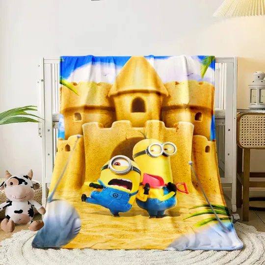Despicable Me HD Printed  Blanket,Lightweight Flannel Throw for Sofa, Bed, Travel, Camping, Livingroom, Office, Couch,Chair