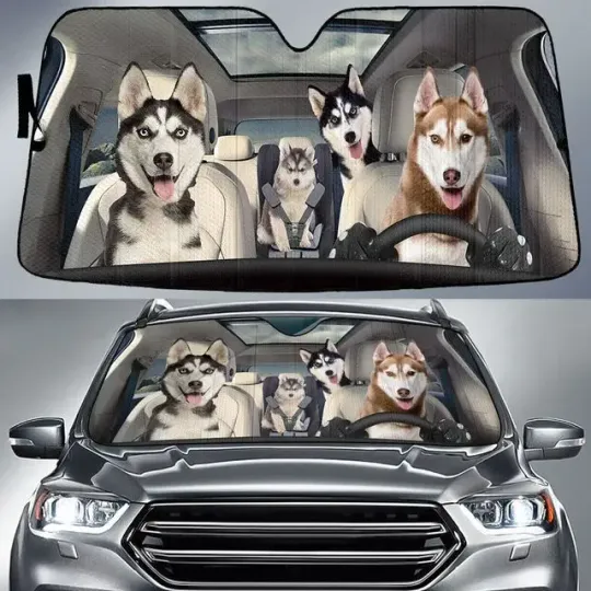 German Shorthaired Pointer Auto Sun Shade