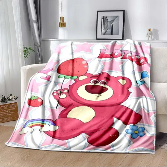 Warm Soft Disney Lotso Huggin Bear Custom Blanket