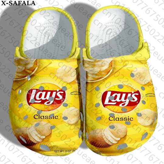 Funny Snack Lays Potato Chips Clogs Shoes