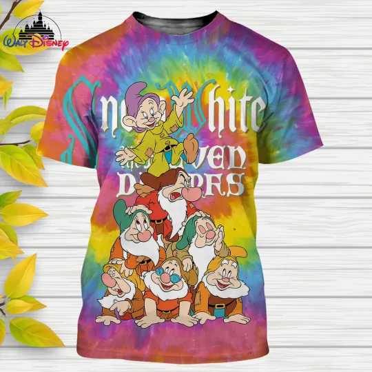 Seven Dwarfs Disney Shirt, Disney 3D Printed Shirt
