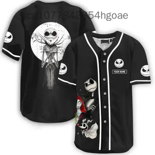 2024 Disney Jack Skellington And Sally baseball jersey