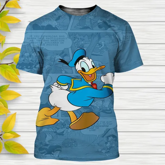 Donald Duck Disney Shirt, Disney 3D Printed Shirt
