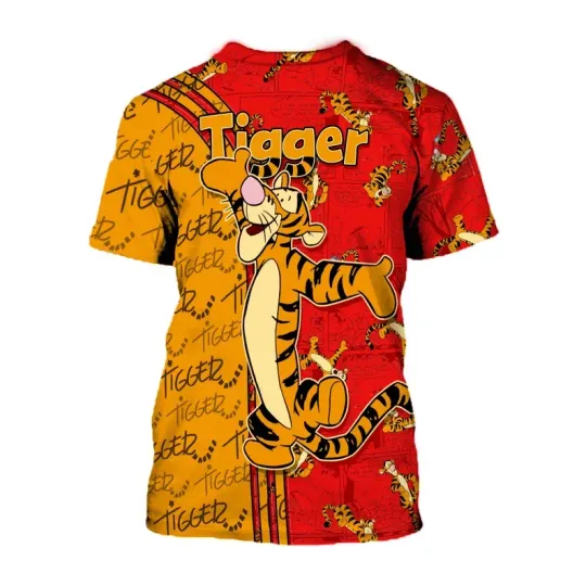 Winnie the Pooh Tigger Disney Shirt, Disney 3D Printed Shirt
