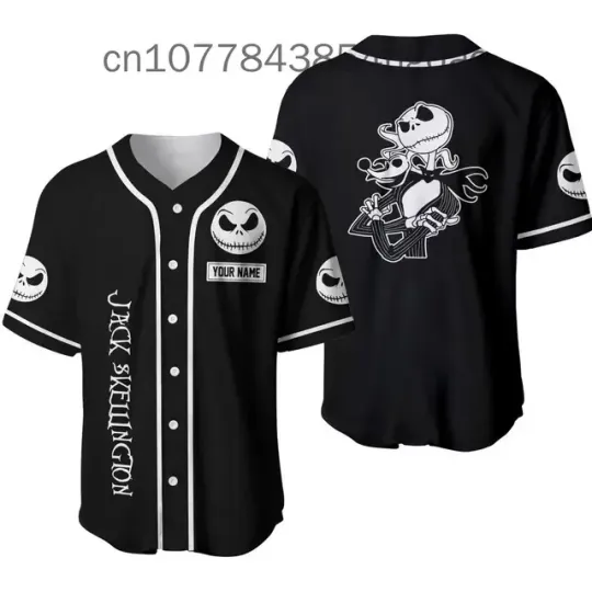 2024 Disney Jack Skellington And Sally baseball jersey