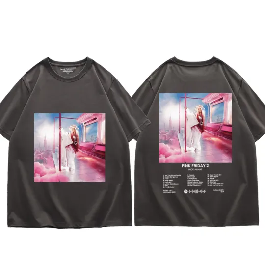 Rapper Nicki Minaj Pink Friday 2 Album Graphic T Shirts