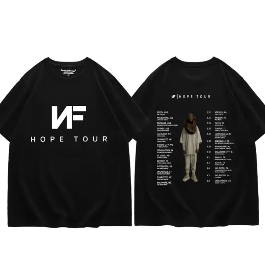 Rapper NF Hope Tour 2024 Graphic T Shirts