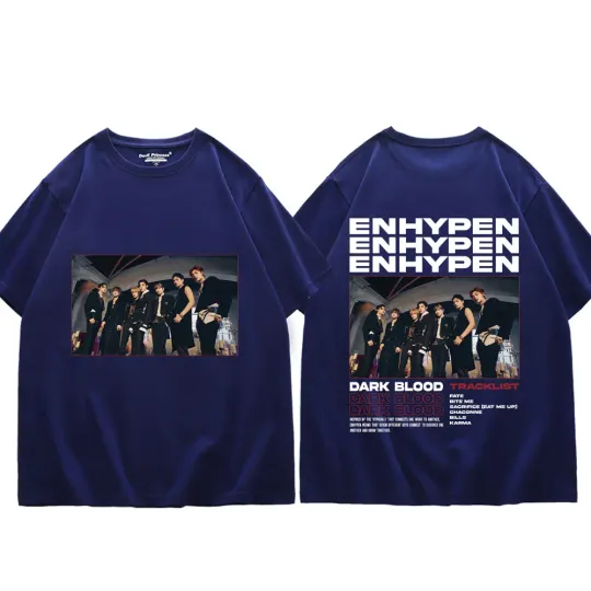 Enhypen Boy Band Graphic T Shirts