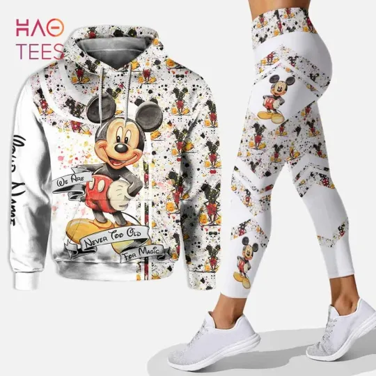Disney Mickey Mouse 3D Hoodie Leggings Set