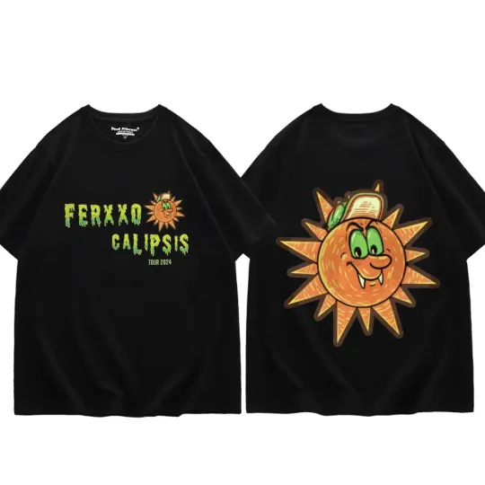 Rapper Feid Album Ferxxocalipsis Tour 2024 Graphic T Shirts