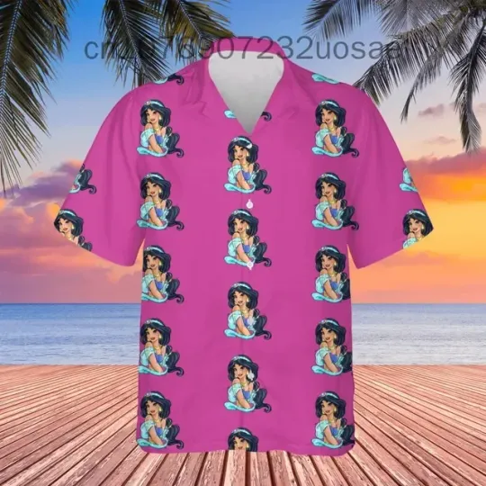 Disney Jasmine Princess from Aladdin Hawaiian Shirt