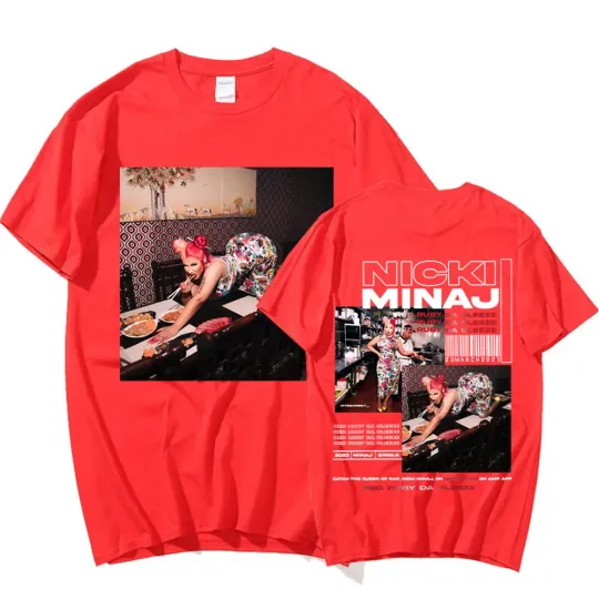 Rapper Nicki Minaj Music Album Red Ruby Da Sleeze T Shirt