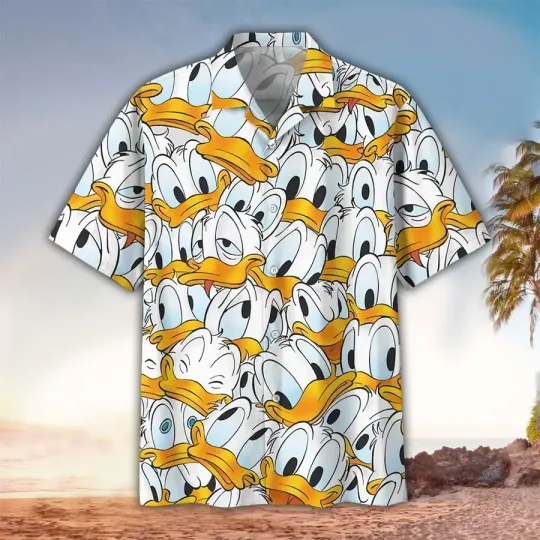 Donald Duck Disney Hawaiian Shirt, aloha beach shirts