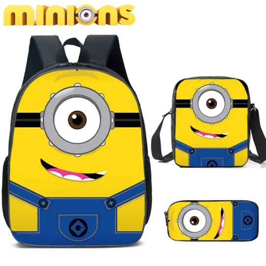 Minion Shool Backpack, Shoulder Bag, Minion Lover Gift, Back to School Gift