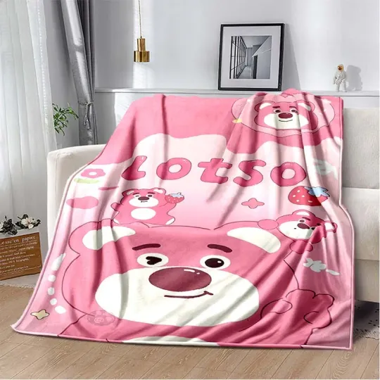 Warm Soft Disney Lotso Huggin Bear Custom Blanket