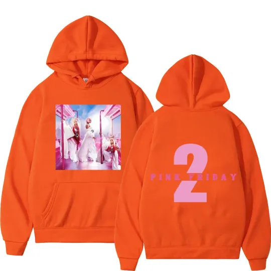 Rapper Nicki Minaj Pink Friday 2 Print Hoodie