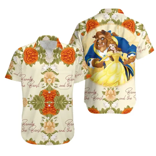 Beauty and the Beast Hawaiian Shirt Disney Hawaiian