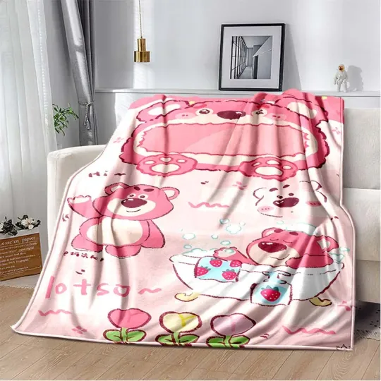 Warm Soft Disney Lotso Huggin Bear Custom Blanket