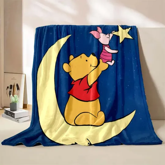 Disney Winnie The Pooh Piglet Print Blanket  Blanket