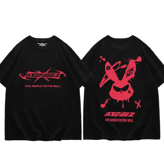 Kpop Ateez The World Ep Fin Will Tour Graphic T Shirts