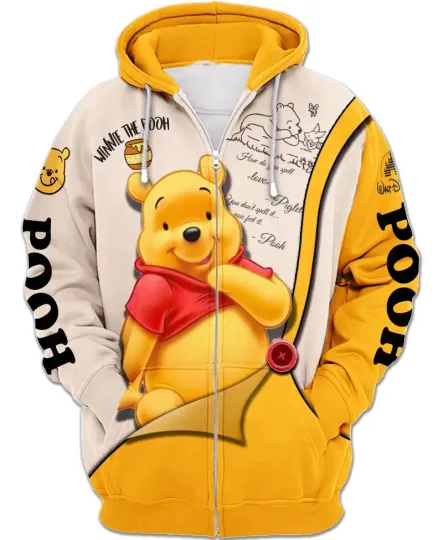 Disney Winnie the Pooh 3D Zip Hoodie