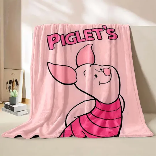 Disney Winnie The Pooh Piglet Print Blanket  Blanket