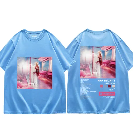 Singer Nicki Minaj Album Pink Friday 2 Graphic T Shirts